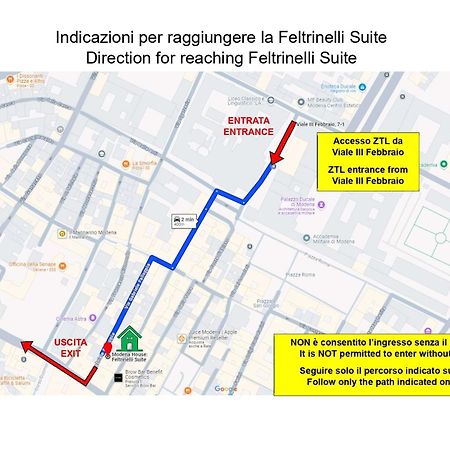 Feltrinelli Suite Modena Bagian luar foto